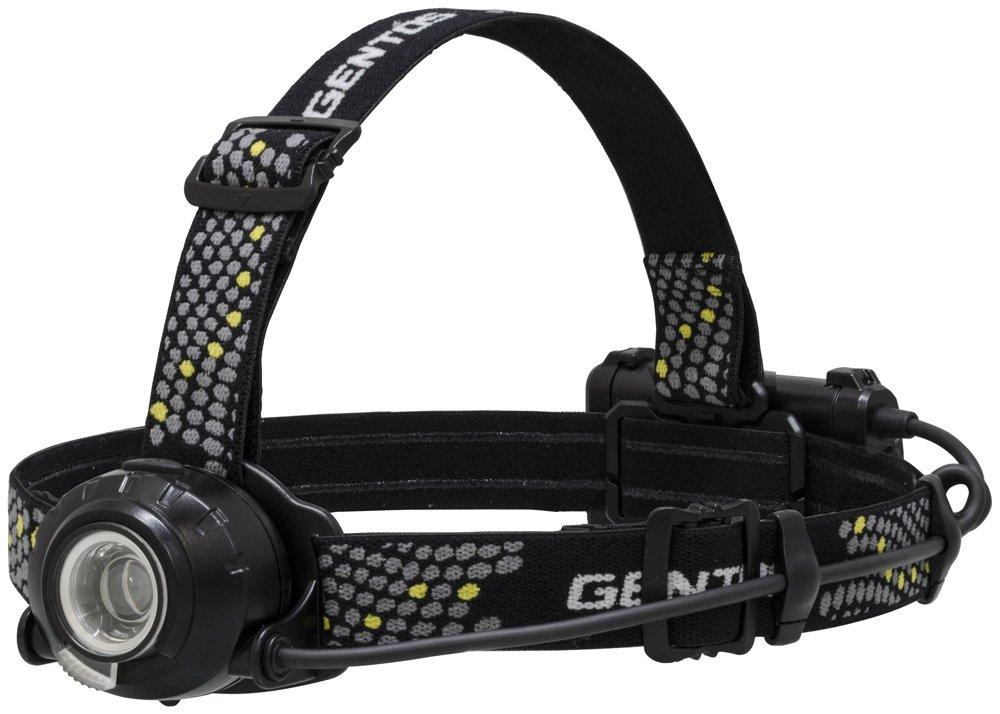 GENTOS LED USB 500 6 Hours of Operational Run Rear View Requires Rechargeable Battery or 3 AA ANSI Compliant HLP-1805 Headlamp, Rechargeable, Lumens,