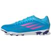 X Speedflow .3 Round Toe Lace-Up MG (Rubber Short Studs) Slip-Resistant Durable Support Football Shoes Men Football Shoes Blue Pink GW7503
