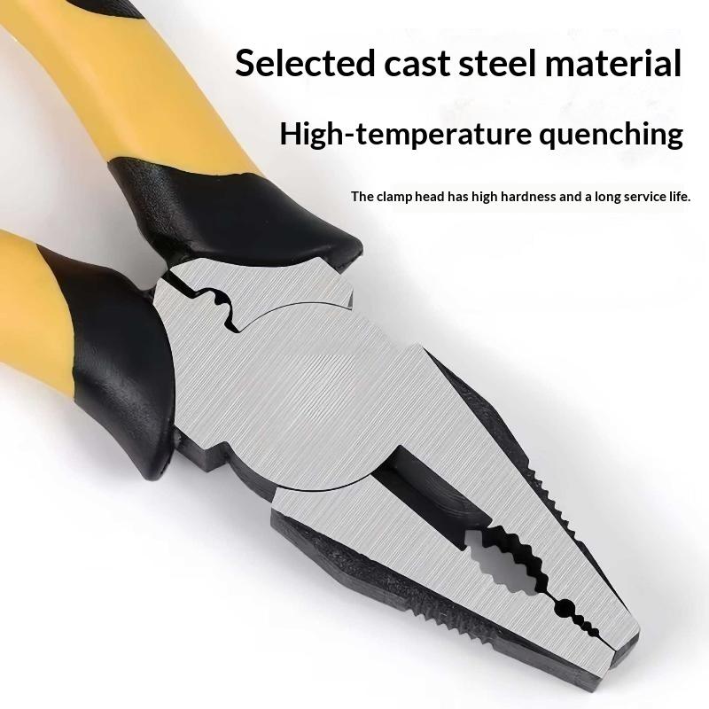 8 Inch Heavy Duty Combination Pliers Non Slip Handle Industrial Grade Durability For Home Diy Repair Projects