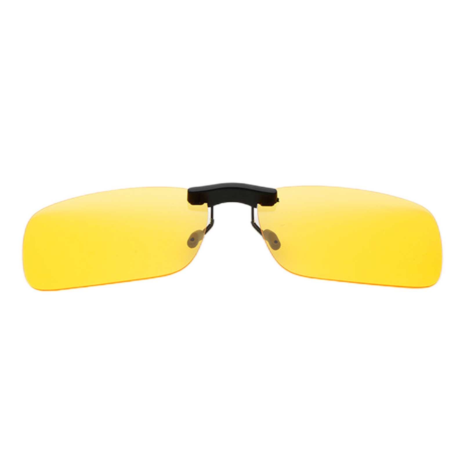 

Sunglass Clips For Men/women Drivers Driving Night Clips Sunglasses Goggles For Night Vision Fo J2S9 One-size_yellow