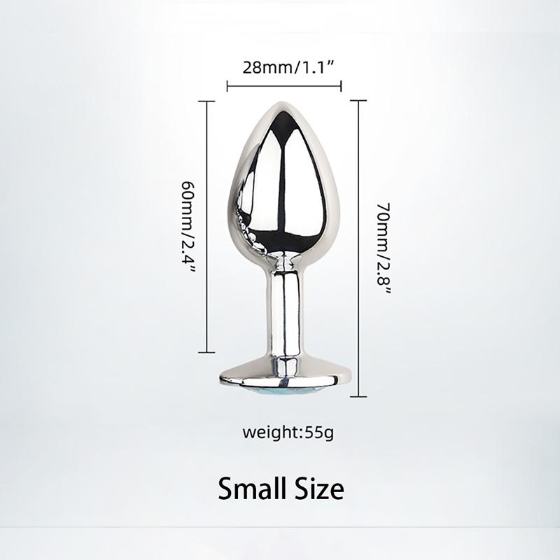 Anal Plug Sex Toys Mini Round Shaped Metal Stainless Smooth Steel Butt