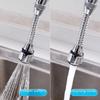 Extended Faucet Spout Splash Head Water-Saver Shower Spray Extender