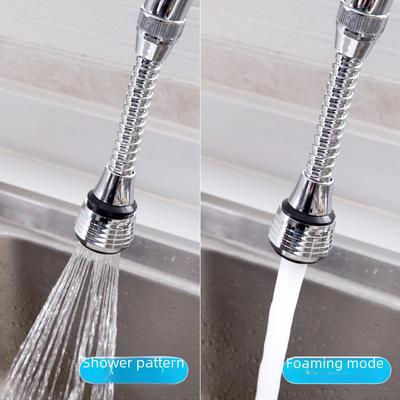 Extended Faucet Spout Splash Head Water-Saver Shower Spray Extender