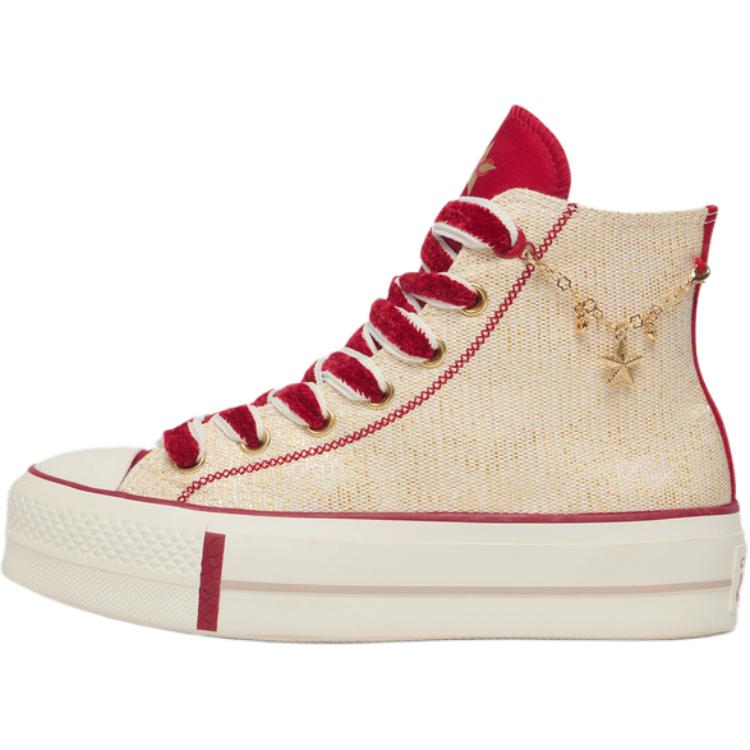 Converse All Star Lift Comfortable Versatile Durable Lightweight High-Top Canvas Shoes Women Sneaker Red A13351C