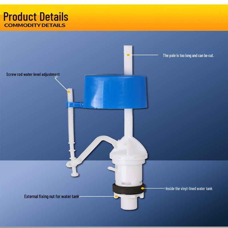 

Universal Adjustable Toilet Inlet & Flush Float Valve