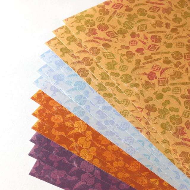 Kamiiso Kimono Krása Washi Chiyogami A4 12 2217 Papír, Velikost, Listy, Poklady, č.