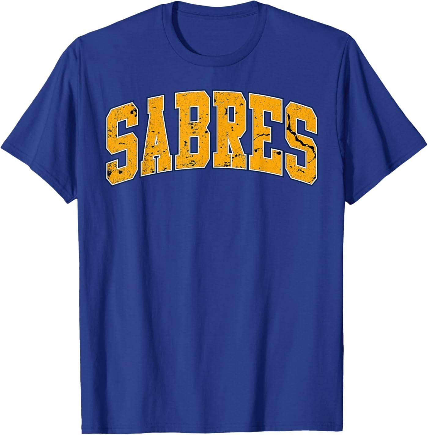 Vintage Sabres Retro Classic Gifts for Men Women T-Shirt S разноцветный