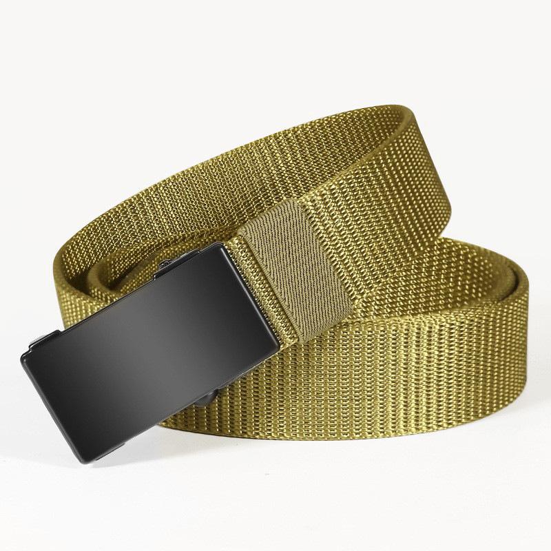 Canvas Belt Men'S Casual Outdoor Nylon Belt Middle-Aged And Young Simple Automatic Buckle Belt Boys