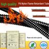 Flame Retardant PA66 Nylon Corrugated Pipe - Fireproof, UV & Wear Resistant Flexible Outdoor Cable Hose (AD21.2)