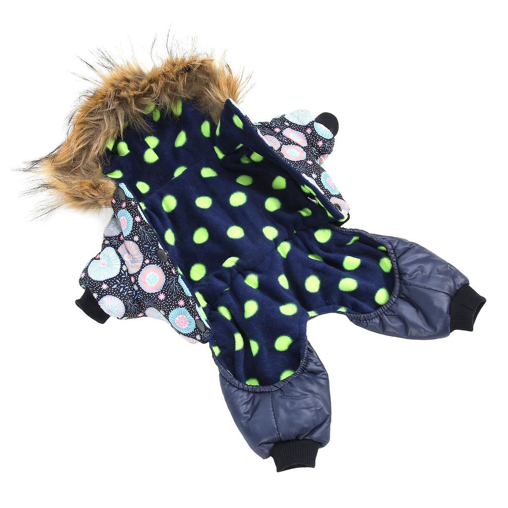 Dog Winter Coat Warm Hooded Thickened One Piece Pet Down Jacket for Small Medium Large Dogs