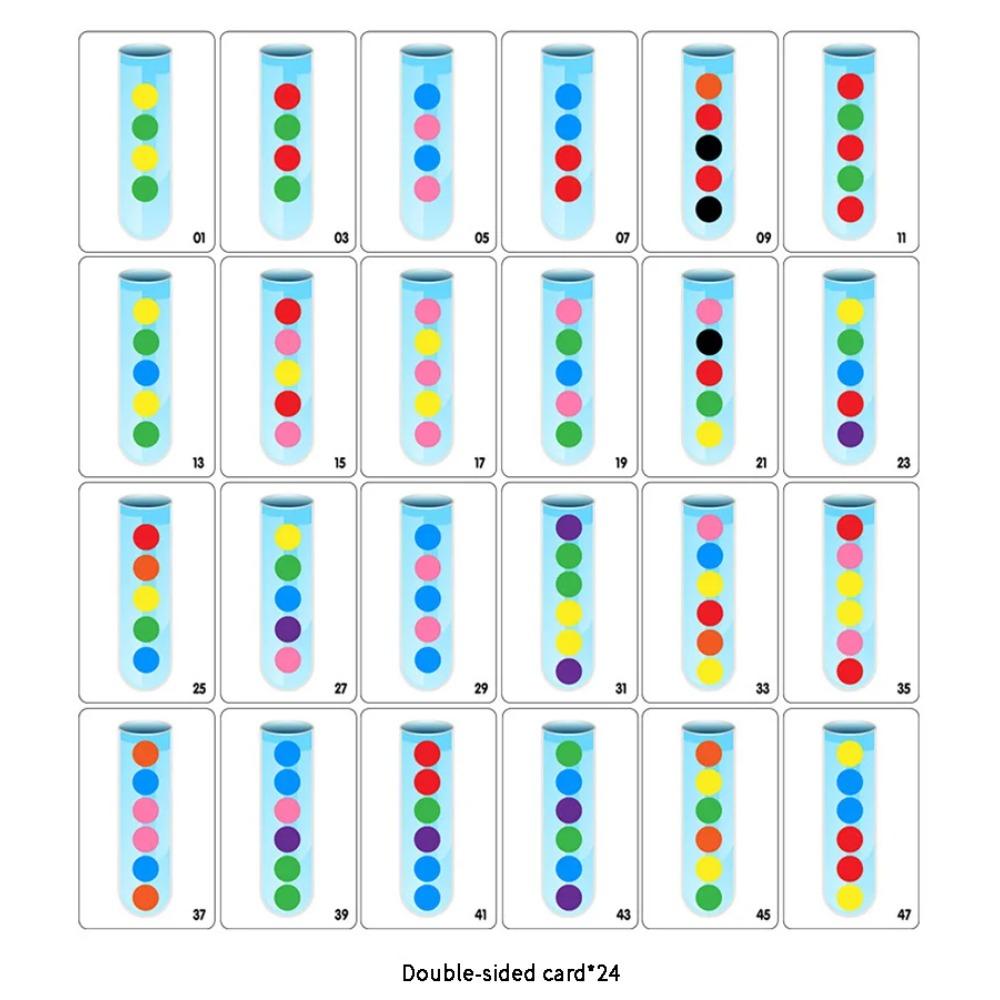 Children Clip Beads Test Tube Toy Logic Concentration Wooden Motor Training Game Montessori Teaching Tool Educational for Kids