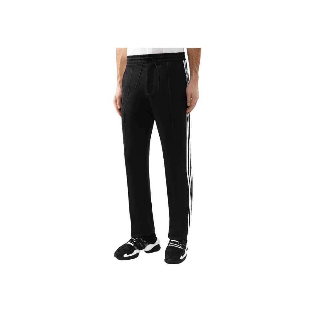 Y-3 Striped Elastic Straight Fit Casual Pants Men Bottoms Black DY7295