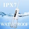 Cordless Dental Water Jet Electric Oral Irrigator 4 Cleaning Modes USB Charging UV Water Flosser Waterproof Dental Care Tool
