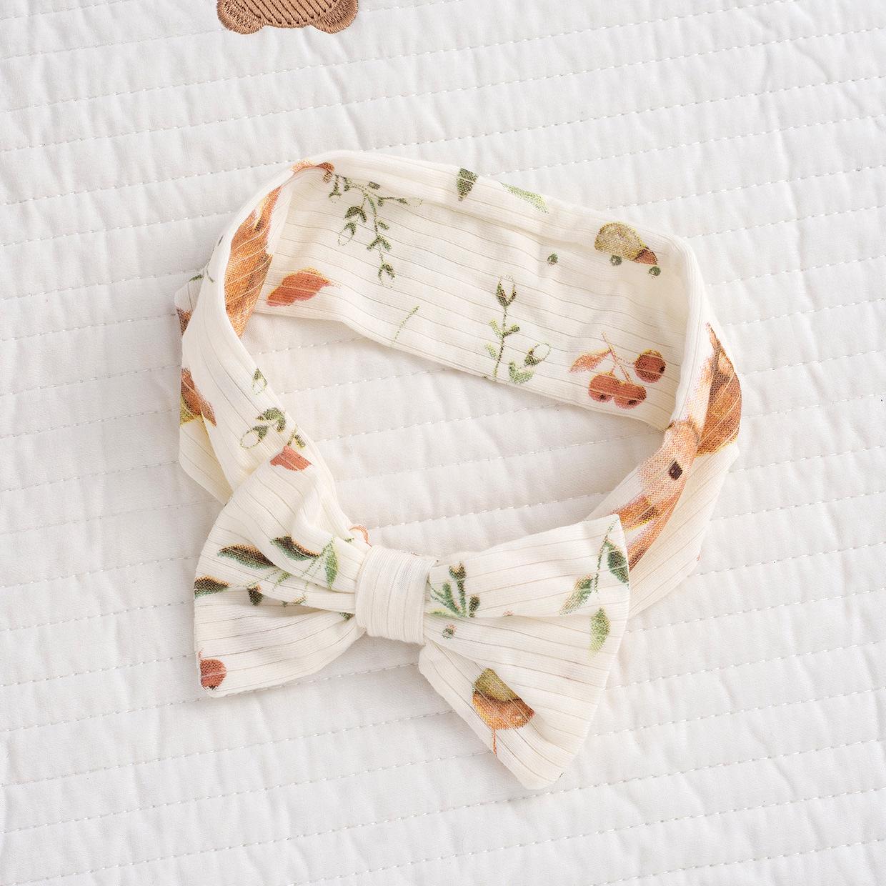 

Весенне-осенний комбинезон для маленькой принцессы в стиле масляной живописи с кроликом и кружевной шапочкой One Size