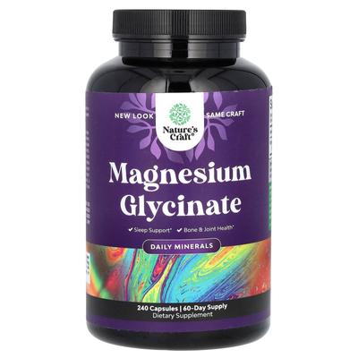 Magnesium Glycinate, 240 Capsules (100Mg Per Capsule)