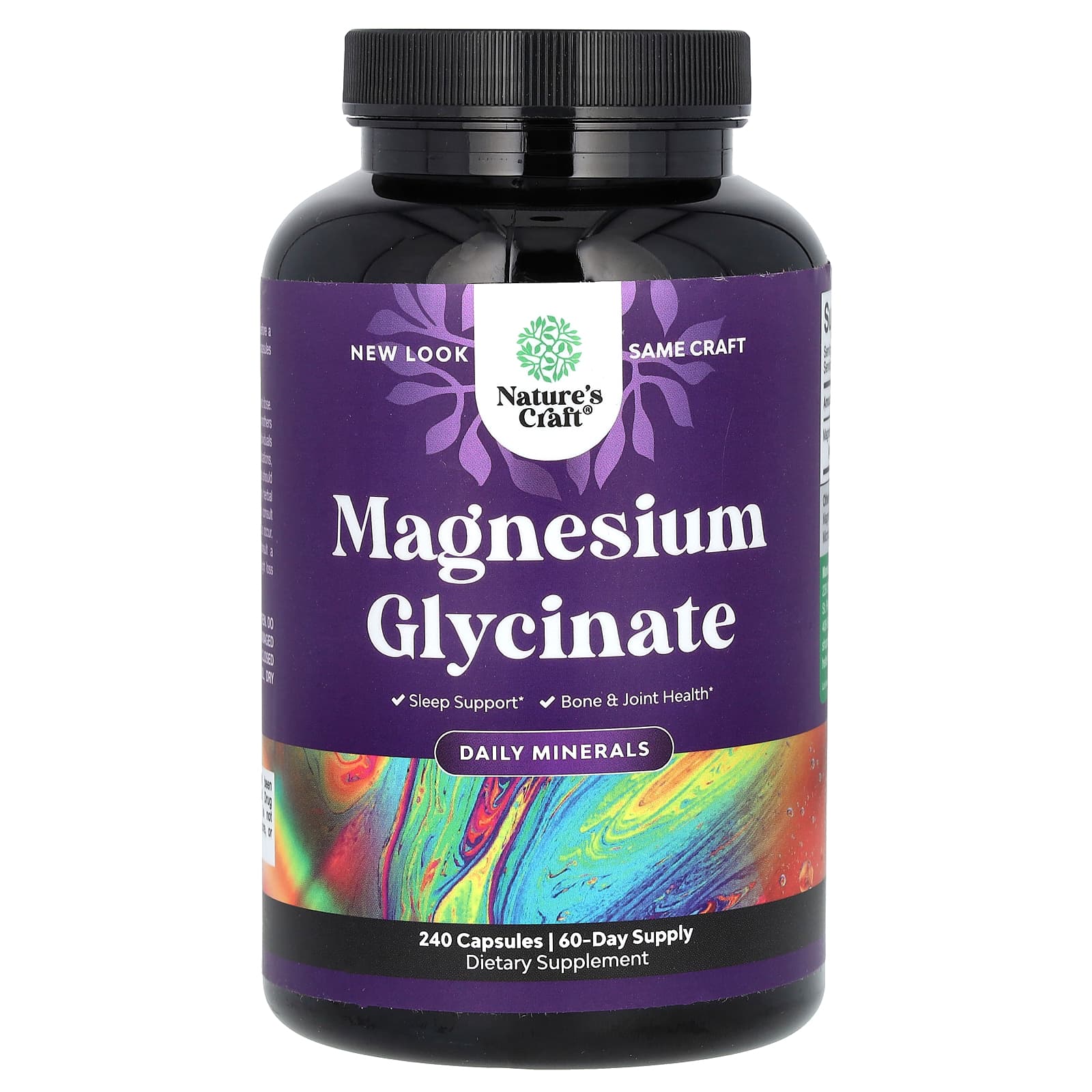 

Nature S Craft, Magnesium Glycinate, 240 Capsules (100Mg per Capsule)