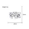 Trendy Charm Hollow Crown of Thorns Ring 316L Stainless Steel Simple Unisex Punk Rock Charm Jewelry Gift
