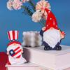 Creative Star-Spangled Gnome Resin Statue with Top Hat Design, Perfect 4th of July Gift