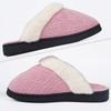 Fashion Slip On Platform Fur Slippers for Women Fashion Mix Color Furry House Cotton Slides Woman Light Non Slip Cotton Slippers Female
