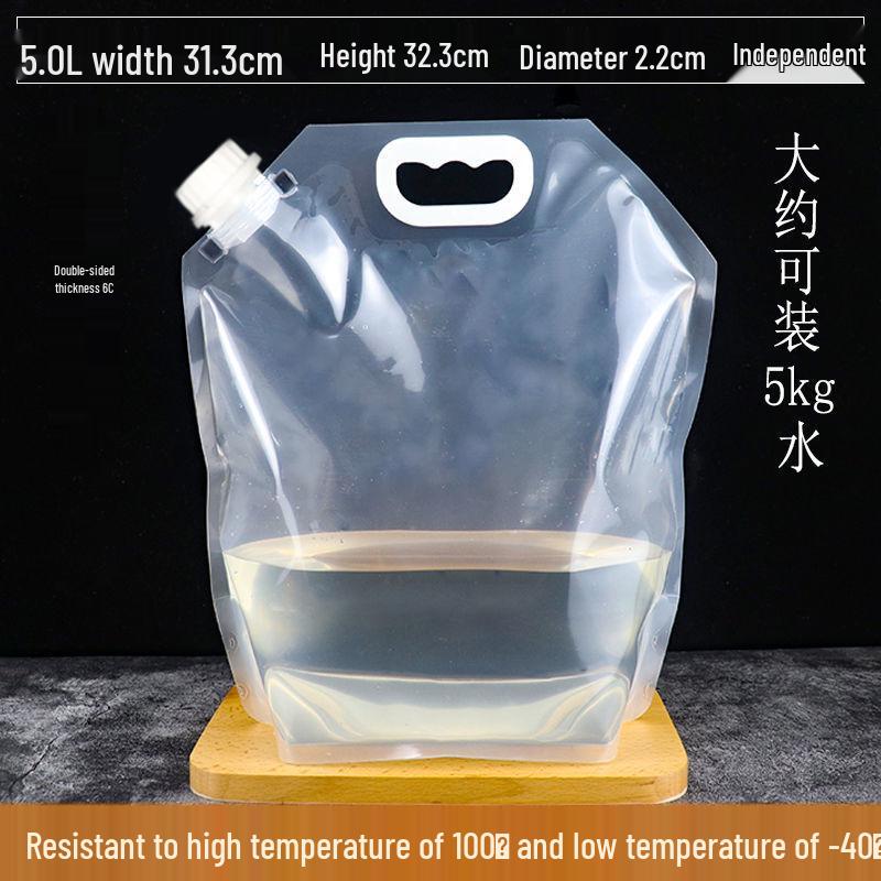Disposable Transparent Spout Bag for Soy Milk, Chinese Medicine, Soup, or Beverages - Self-Standing and Convenient for Takeaway