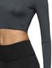 Tesla Cropped Long Dry Compression Solid All Perfect for and Women's T-Shirt, Sleeve, Moisture-Wicking, Quick-Drying, Stretchy, Fabric, Sportswear,