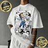 2026 Yeni Koleksiyon Dragon Ball Z Unisex Pamuklu Tişört Oversize Vintage Süper Saiyan Vegeta Grafik Tişört Anime Hayranları İçin Üst Y2k