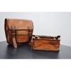 2 Motorcycle Saddlebags 2 Side Pouch Brown Leather Pouch Panniers Saddle 2 Bags