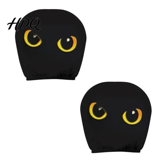 Headrest Cover for SUV Funny Car Covers Spooky Pattern Seat Polyester Protector Protector Universal Breathable Stretchy Interior Accessories