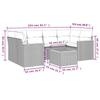 VidaXL Garden Lounge Set with Cushions 7 Pcs, Patio Sofas, Patio Furniture Set, Outdoor Furniture, Grey 3225801