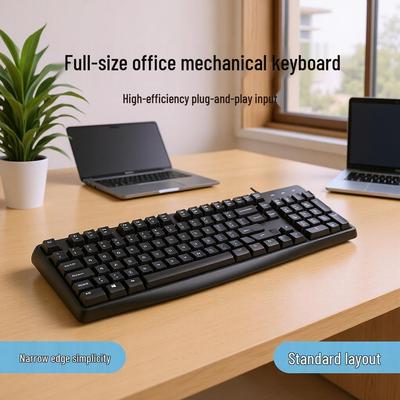 Wired Ergonomic Keyboard and Silent Mouse Set for Lenovo Laptops and Desktops, Plug-and-Play