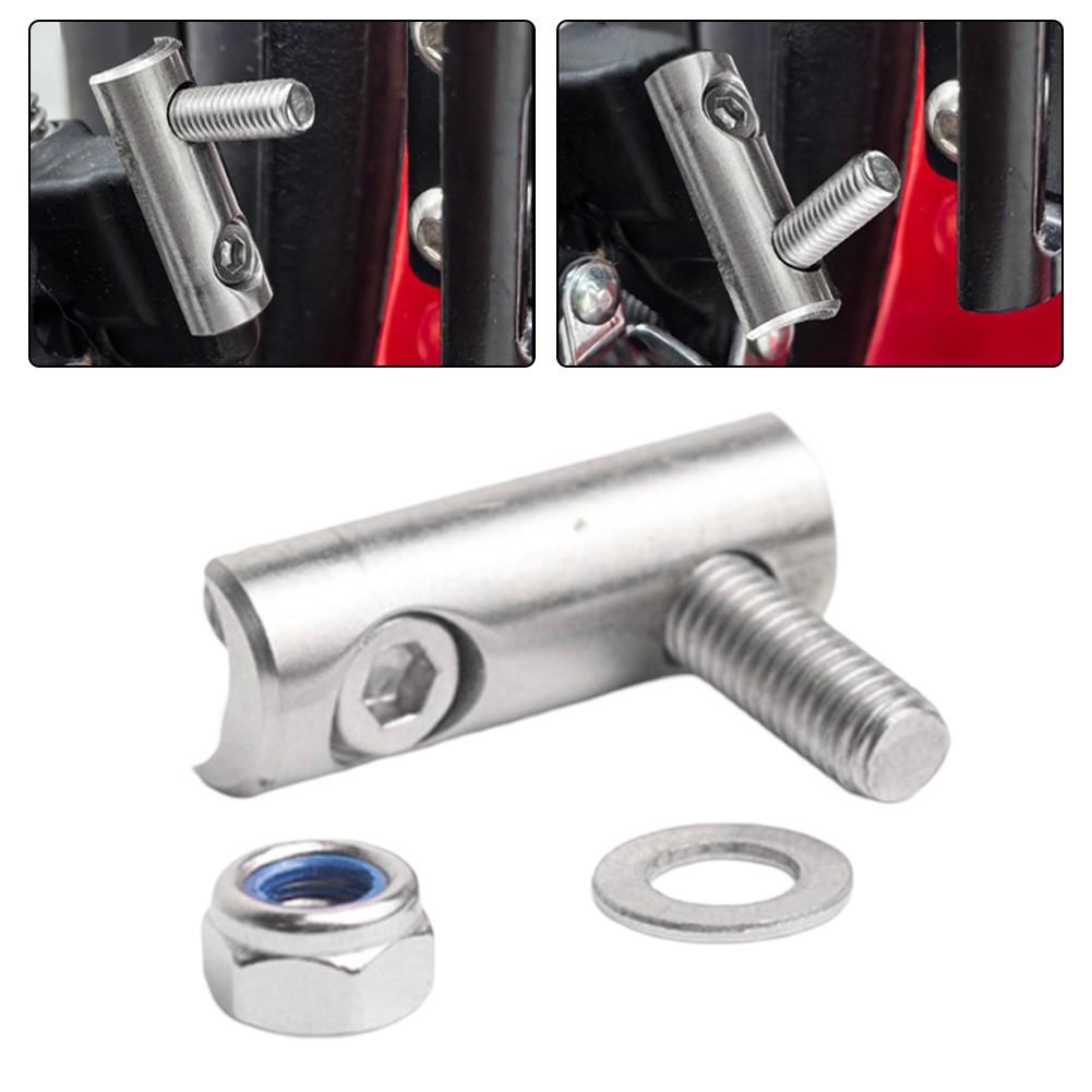Bike Front Derailleur Extender Stainless Steel With 15 5mm Adjustable Distance