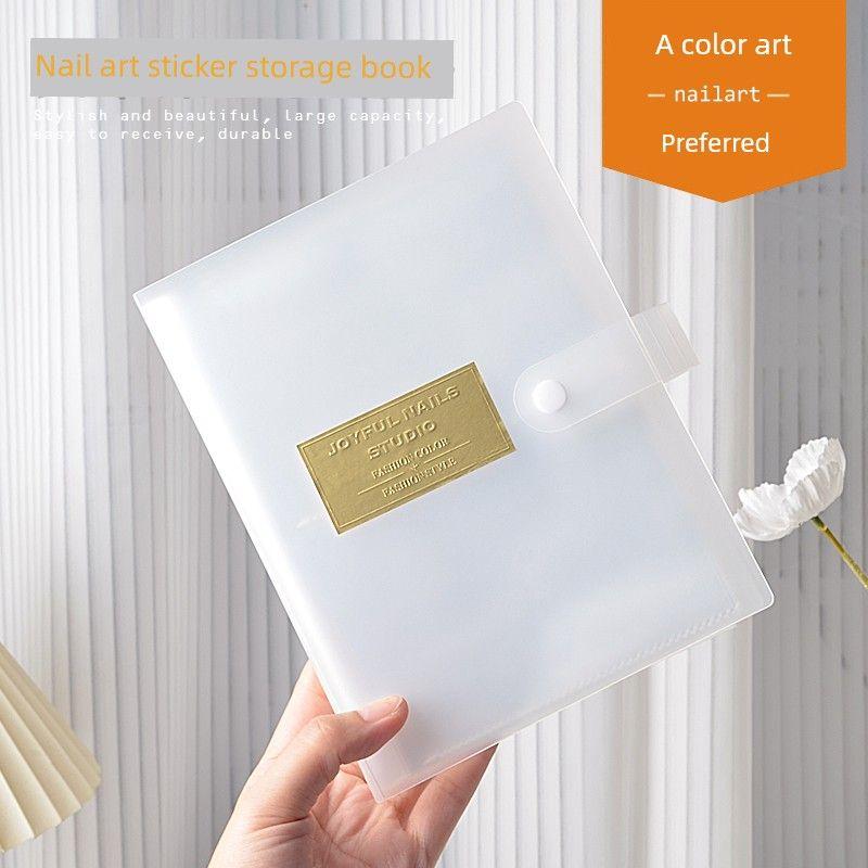 

Nail Color Art Preferred Ins Internet Celebrity Manicure Storage Book Large Capacity Japanese Matte Manicure Stickers Storage Book 80 Pieces Sticker Collection Book (1 copy)