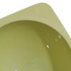 Cat Bowl Tilted Simple Style Refreshing Color Smoothly Odorless Plastic Pet Food Bowl Grass Green