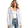 Women's Oversized Hoodie Casual Long Sleeve Zip-Up Sweatshirt for Everyday Wear