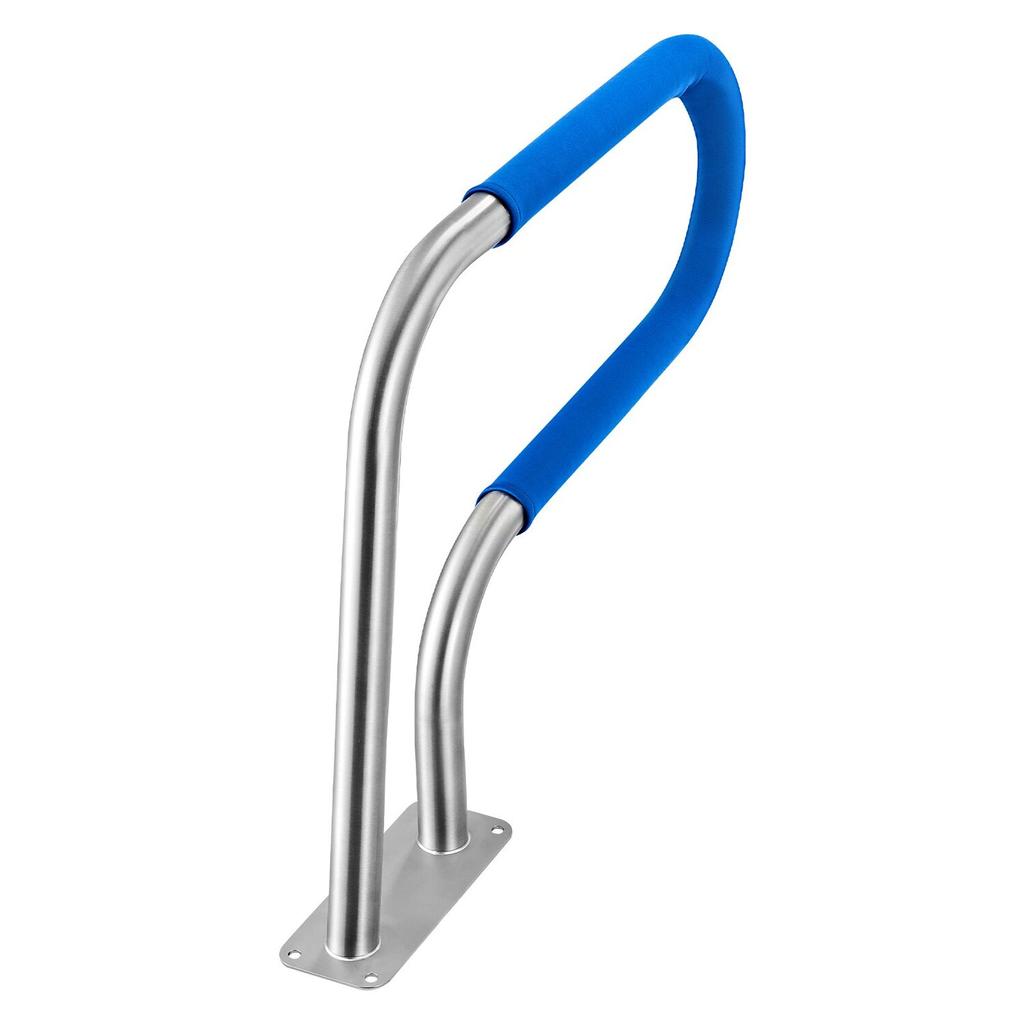 Pool Rail, 78.8 x 55.8 cm Pool Handrail, 100kg Load Capacity Heavy Duty 304 Stainless Steel Swimming Handrail, Detachable Nonslip Sleeve, Rich
