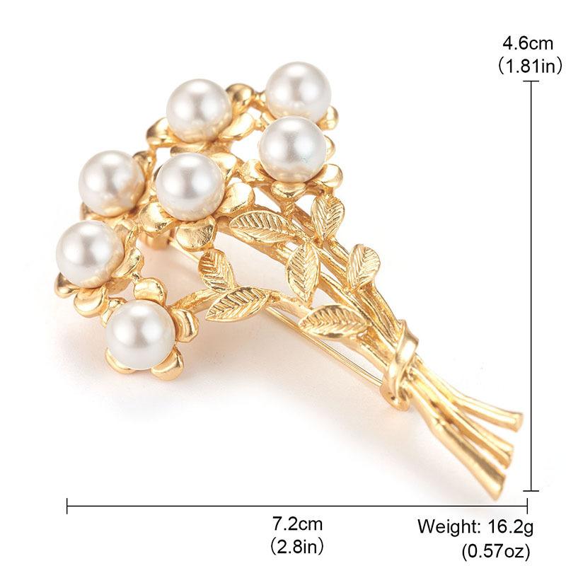 

Brooch European, American, Japanese and Korean retro fashion brand exquisite bouquet brooch elegant temperament pin French light luxury high-end