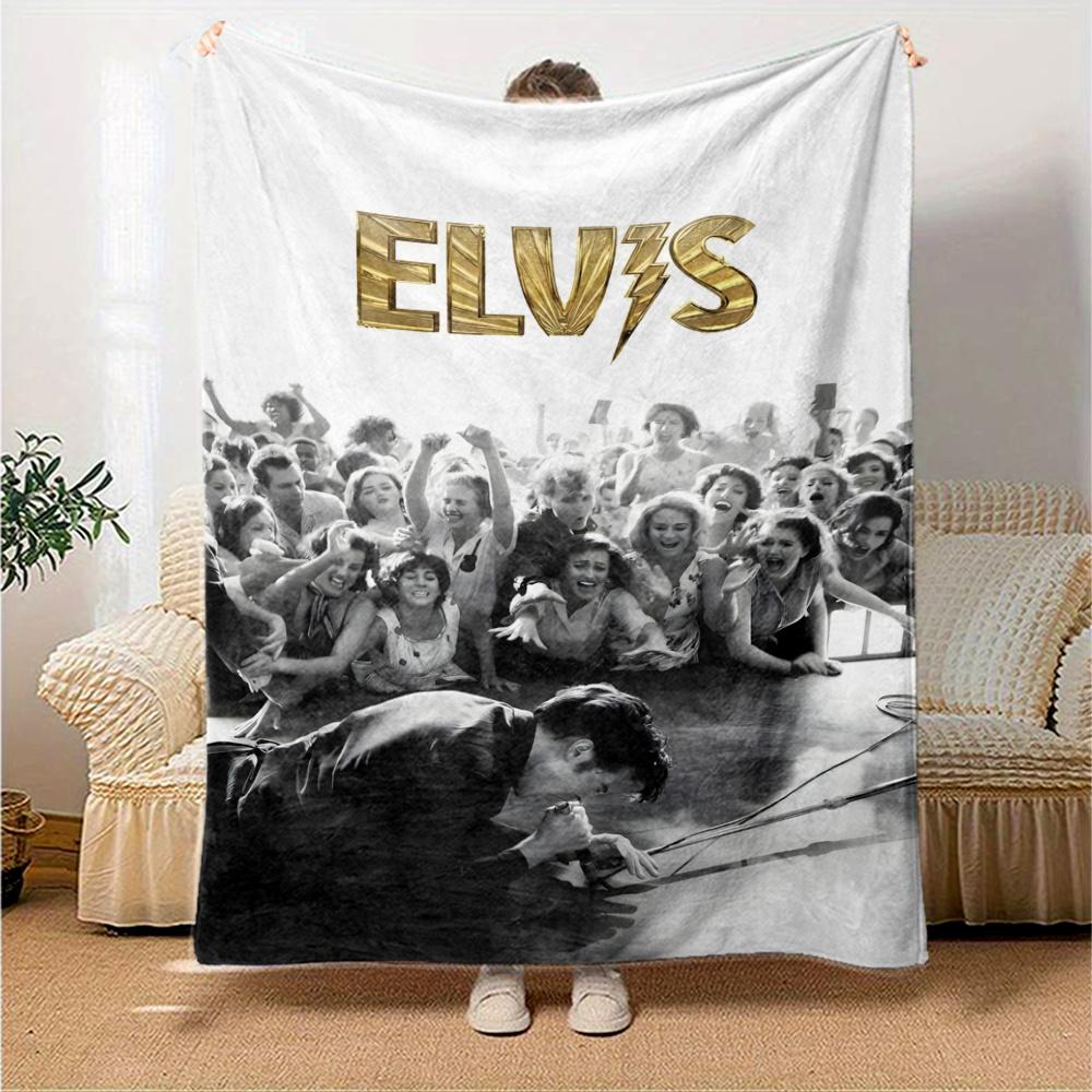 Elvis Presley Blanket Soft Warm Cozy Suitable For Office Bed Office Chair For All Occasions Stylish Decor Gift For Travel Home Birthdays