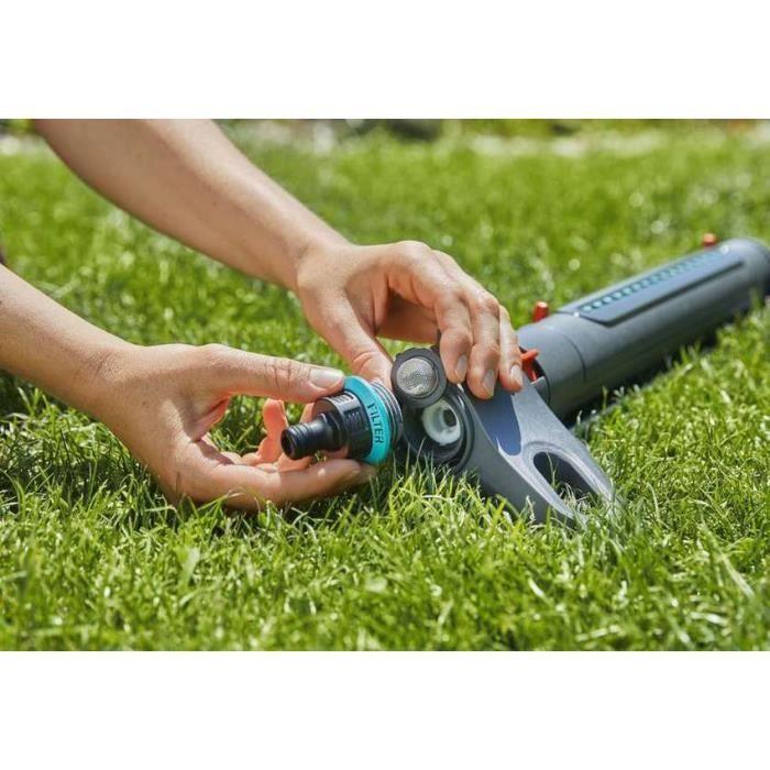 Arroseur oscillant AquaZoom S - GARDENA - Surface 150m² - Portée 15m max - Résistant UV et gel - Garantie 5 ans
