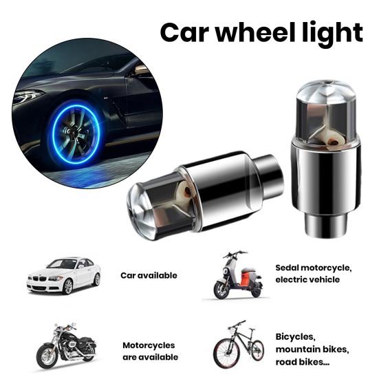 8 יחידות פקקי גזע שסתום זוהרים אורות LED רכזת לרכב סופר בהירים עמיד למים אוטומטי הפעלה/כיבוי נראות משופרת פקקי שסתום צמיגים אוניברסליים