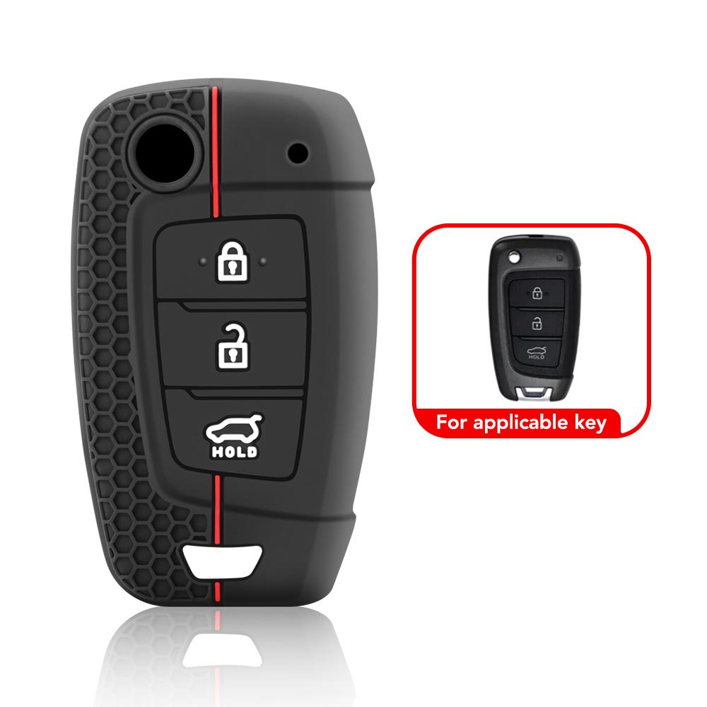Car Key Cover Case Protector For Hyundai Solaris I30 I35 Azera Elantra Santa Fe For Kia Rio Soul Sportage Carens Sorento Ceed