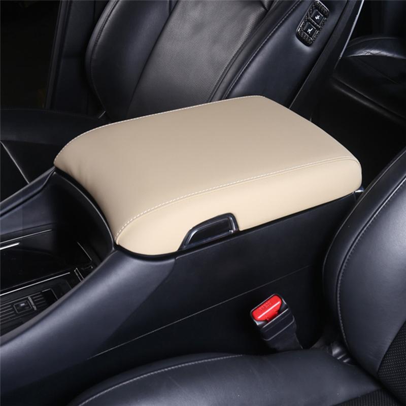 Armrest Cushion Storage Box Cover Center Console Armrest Lid For Toyota Alphard/Vellfire 30 Series Black