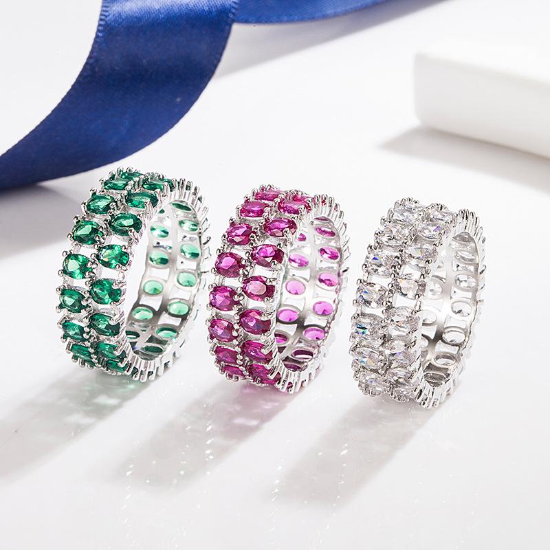 Lindon Klassischer Zirkonring aus Kupferlegierung, Damenschmuck, Hochzeitsversprechen, Partygeschenk