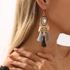 Women Bohemian Retro Ethnic Style Exotic Personality Fashion Long Tassel Earrings For Women