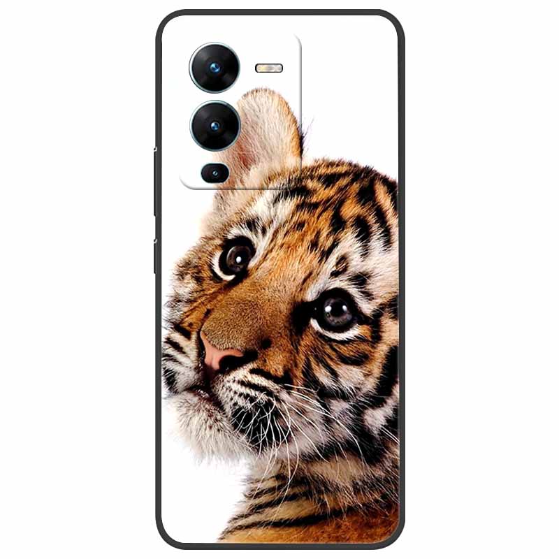 For Vivo V25 Pro Case V2158 Soft Silicone TPU Phone Cover For Vivo V25 Pro 5G Case Shockproof Capa V 25 Pro V25Pro Coque Cool