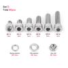 Steel Hex Socket Cap Head Screws with Hex Nut Washers Assortment (M8x60pcs)