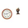 Globe Bird Wall Clock Modern Decorative Art Statue for Kitchen Home Office Shelf Bedroom Fireplace