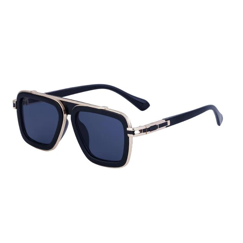 Fashion Square Sunglasses Hight Quality Men Vintage Luxury Brand Design Metal Sun Glasses Women Uv400 Shades