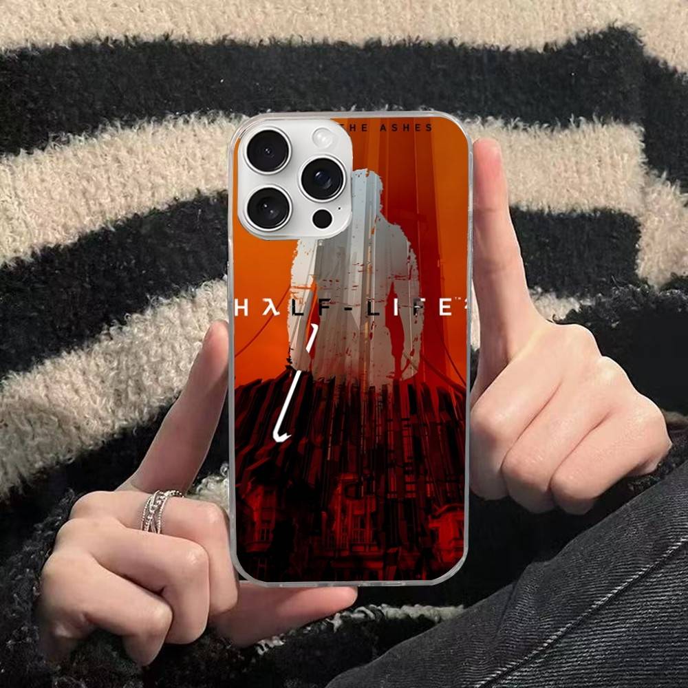 

Чехол для телефона Half Life Для iphone 17 16 15 14 13 12 11 Pro Max Plus Серебристый Лазерный Сатиновый Аврора iPhone 11