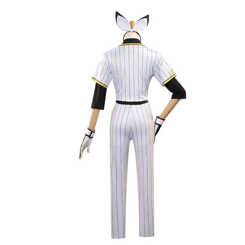 Nikke Goddess Of Victory Blanc Baseball Sports Costume Nikke At Bat No.77 Batter Blanc Women Cosplay Suit