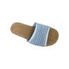 New casual versatile flat-bottomed cool slippers, wearing beach wind hollow-woven niche slippers